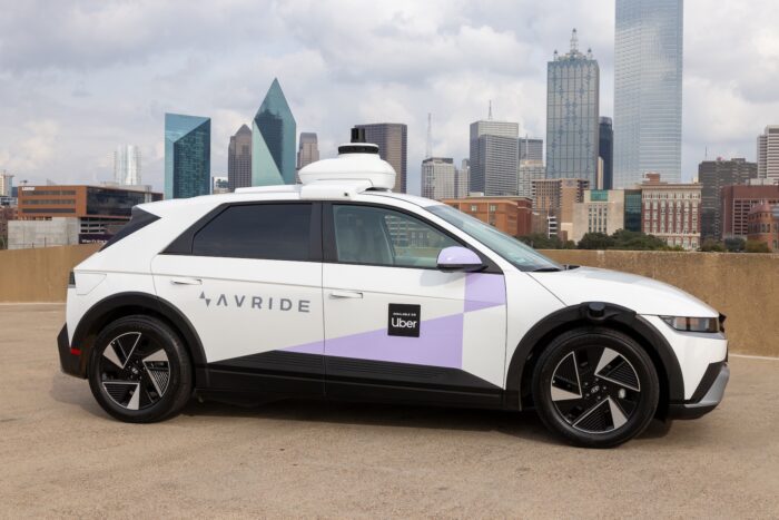 Hyundai ioniq robotaxi avride uber dallas texas