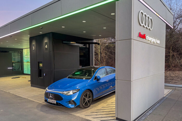 Audi charging hub duesseldorf mercedes cla