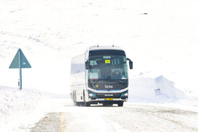 Man lions coach e e bus electric bus winter test