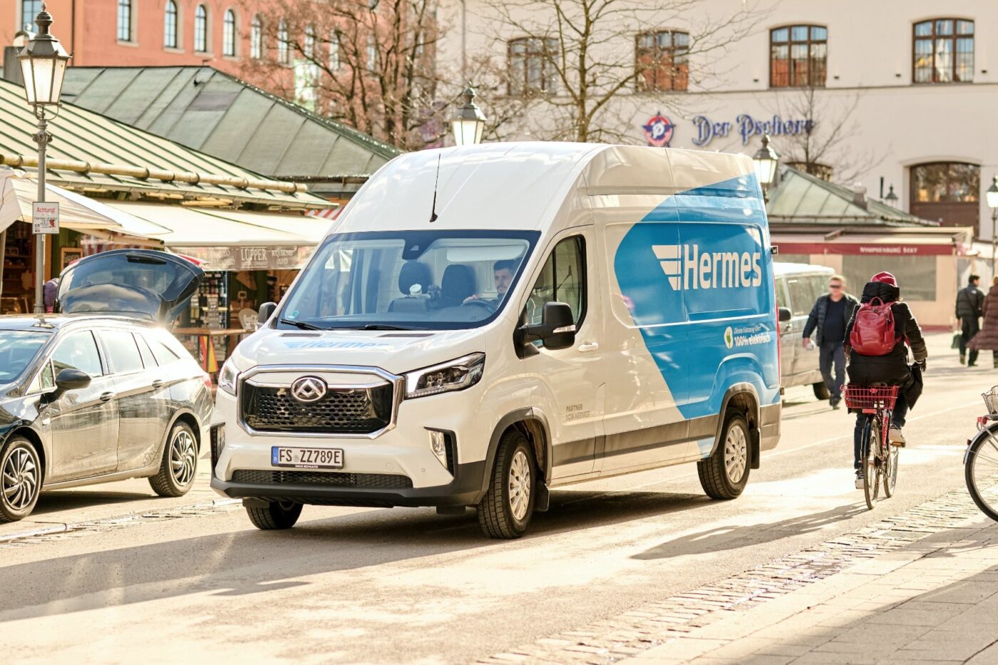 Maxus edeliver hermes muenchen viktualienmarkt
