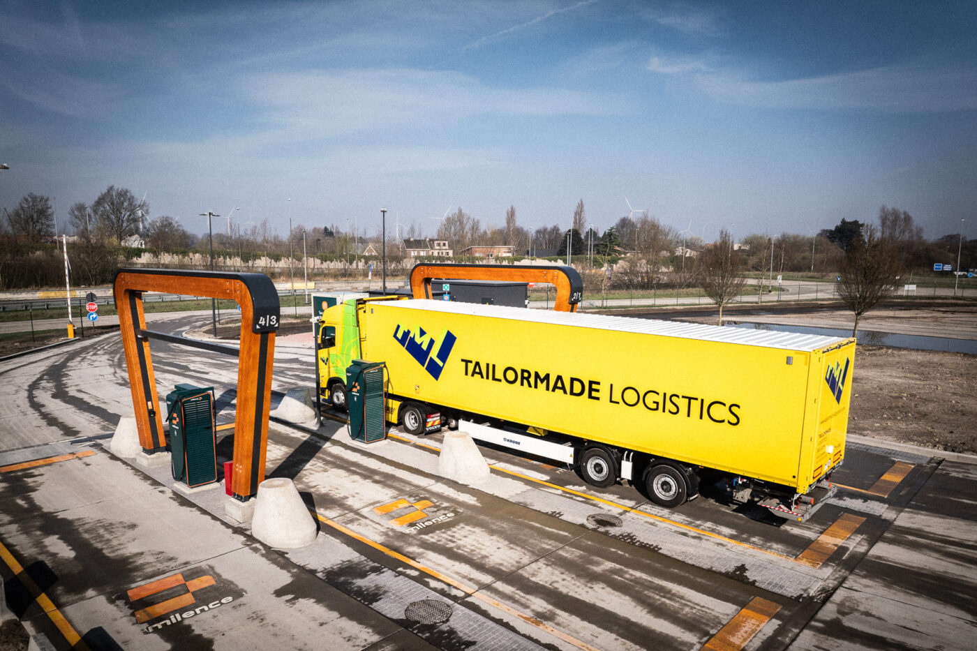 Milence ladepark gent belgien e lkw ladestation