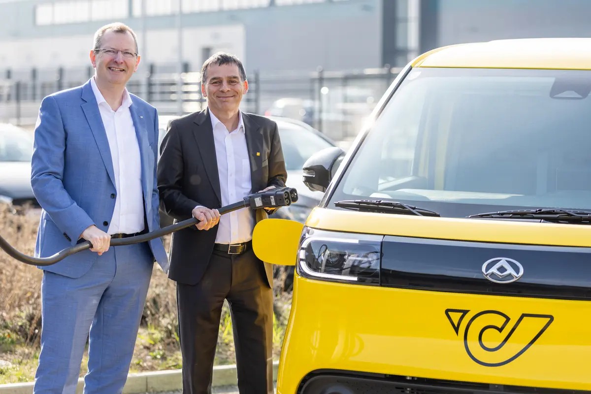 Oesterreichische post v2g pilot maxus transporter oesterreich