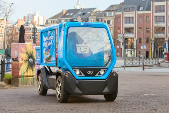 Collectgo clevon autonomes lieferfahrzeug