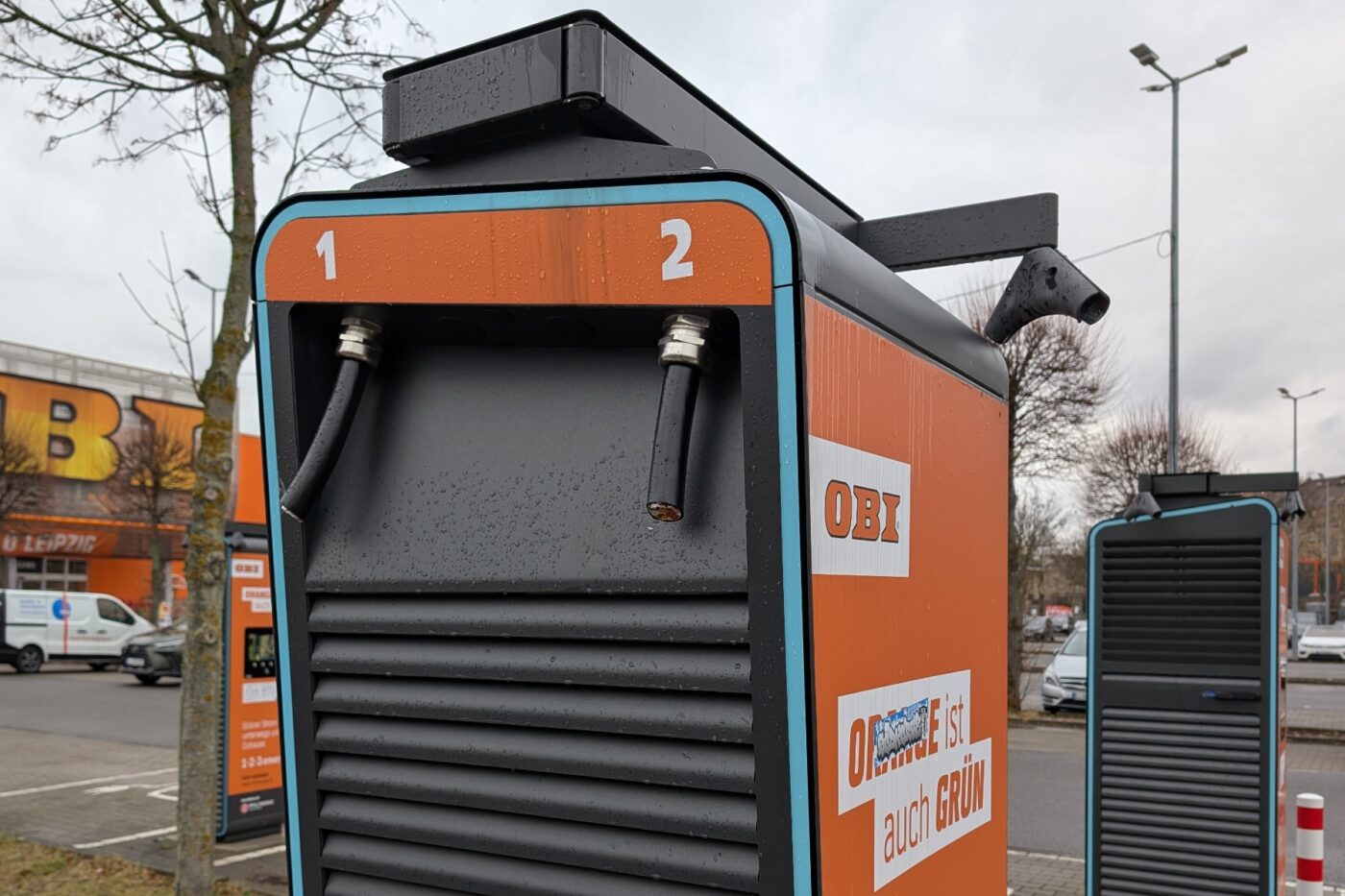 Ladestation kabel diebstahl kabelklau obi leipzig