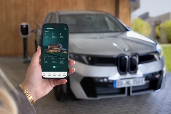 Bmw solarwatt v2h bidirektionales laden app bmw ix3
