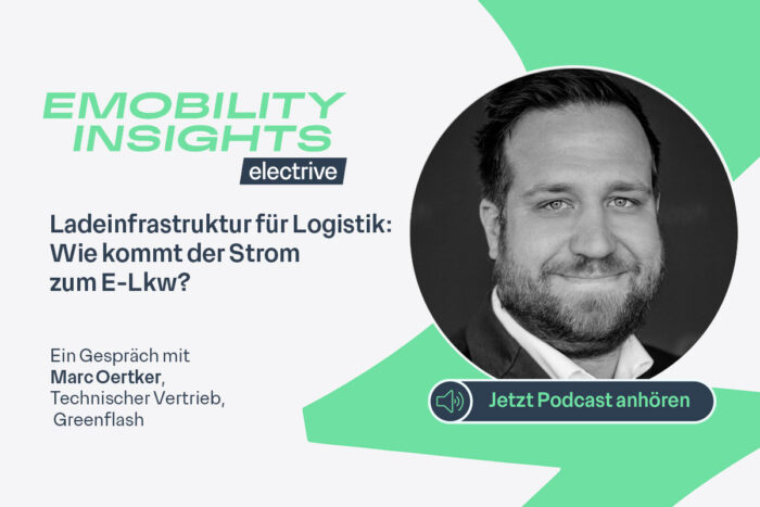 Electrive podcast emobility insights beitragsbild marc oertker greenflash 1200x800px