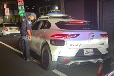 Waymo robotaxi san bruno police department