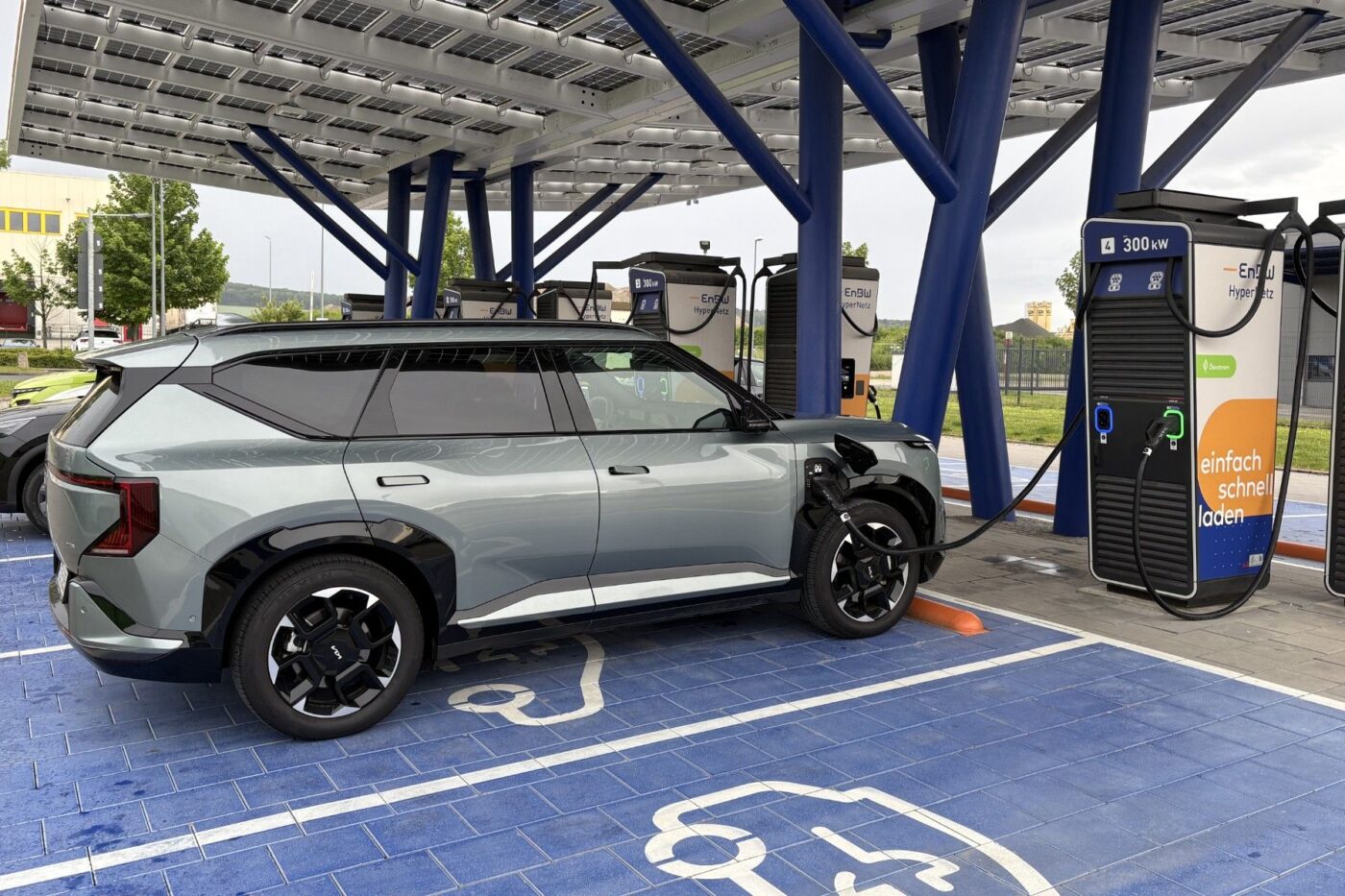 Kia ev5 fahrbericht enbw ladestation charging station min