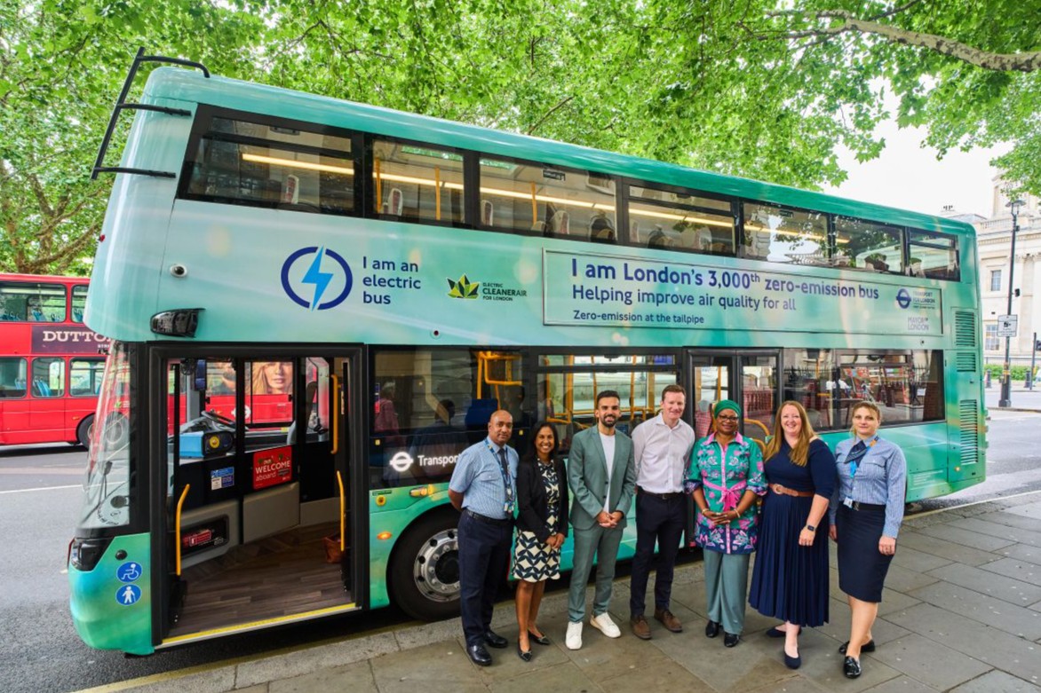 London wrightbus tfl e bus doppeldecker