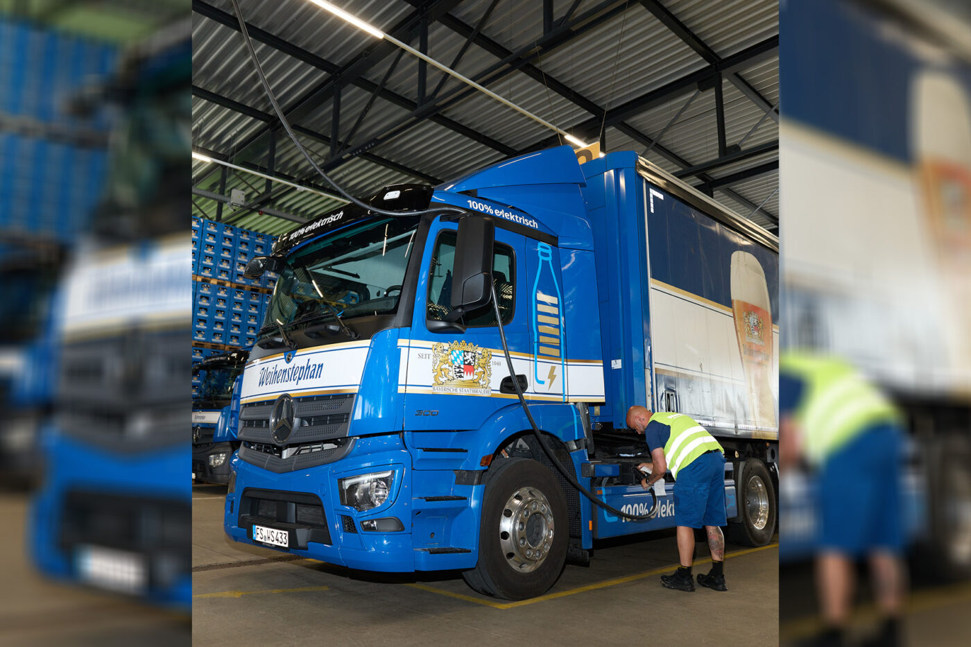 Weihenstephan delta charge ladestation charging station e lkw electric truck