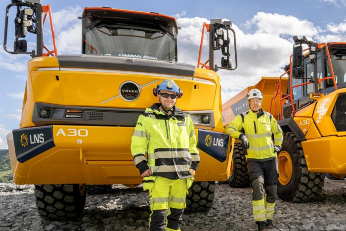 Volvo ce a electric baumaschine norwegen